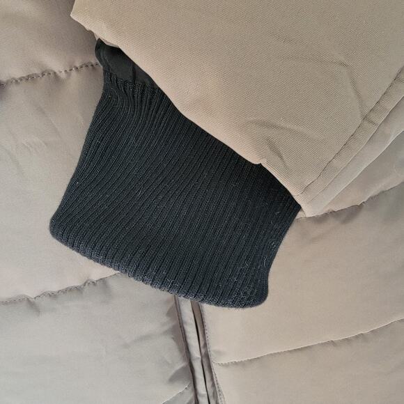 Noize Mid Length Parka Winter Jacket Addie Sz M Khaki Neutral Minimalist Warm - Picture 5 of 15